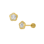 Flor bisel 4 diamantada