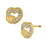 Corazon con corazon rosa