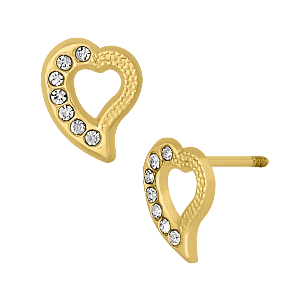 MEDIO CORAZON CON PIEDRAS