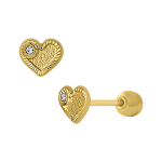 Corazon mini arenado y diamantado