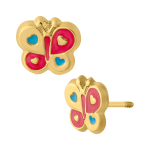 Mariposa con corazones