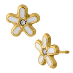 Florecita de palitos esmaltada