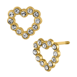 Corazon 12 piedras paplelillo