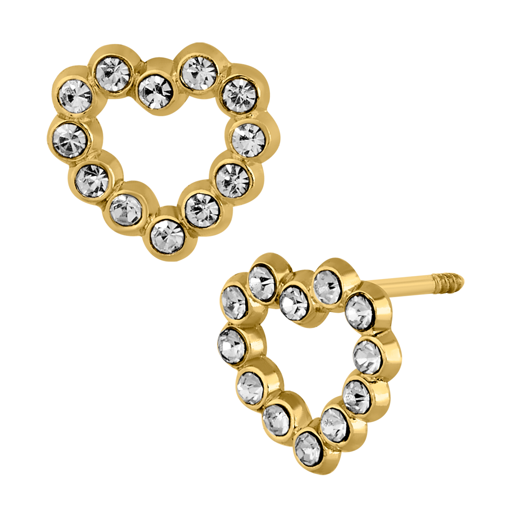 Corazon 12 piedras paplelillo