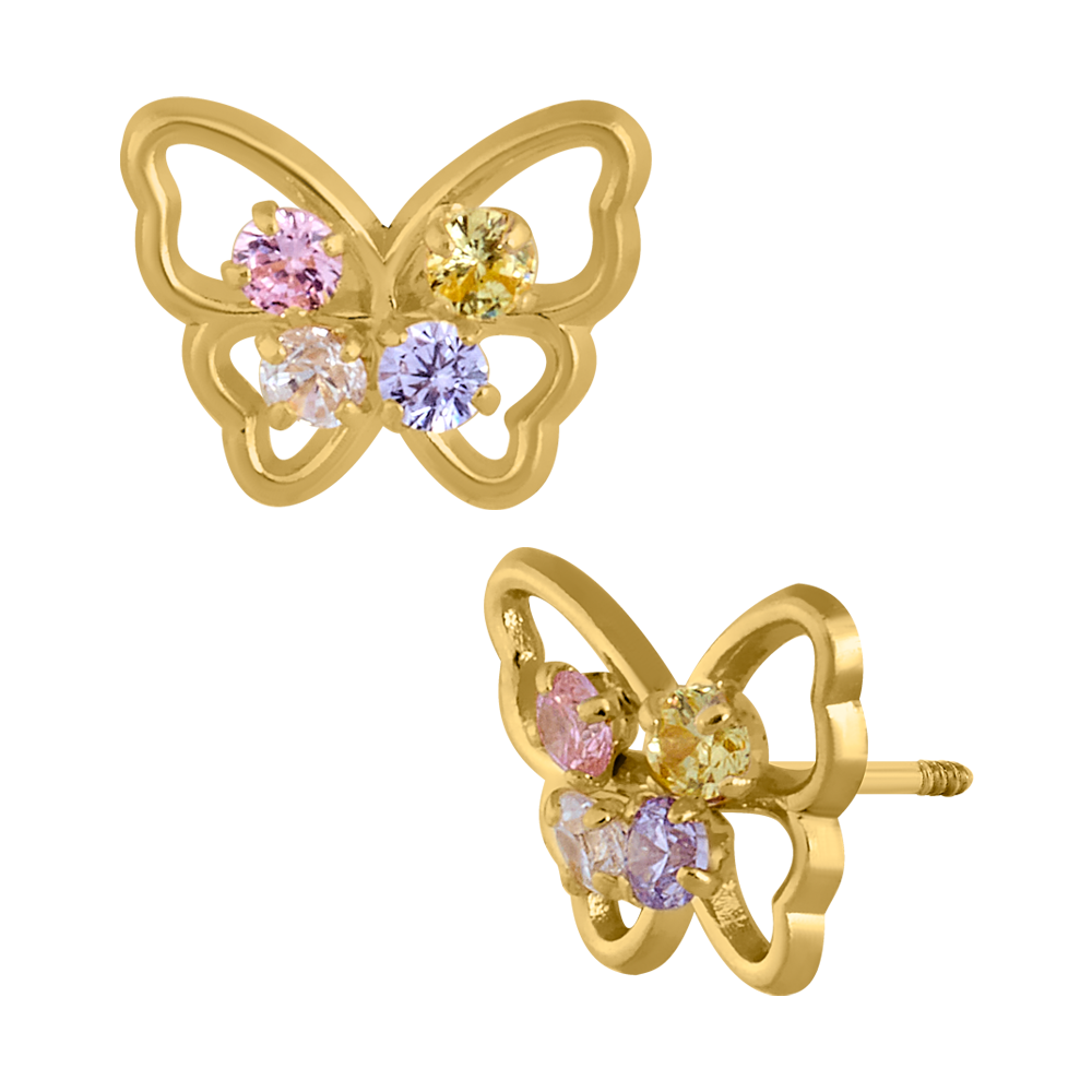 silueta mariposa 4 piedras