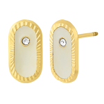 Oval pp diamantado y esmaltado