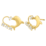 DELFIN CORAZÓN 4 PIEDRAS