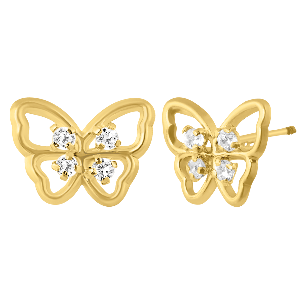silueta mariposa 4 piedras